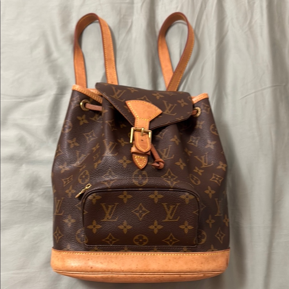 Louis Vuitton Brown and Tan Mini Bag